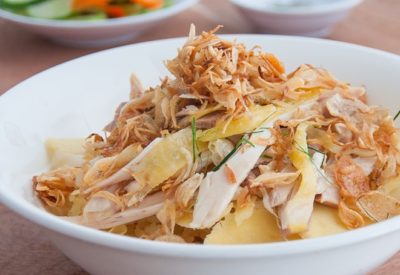 Xoi ga Recipe - How to make sticky rice with chicken