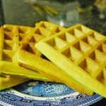 Banh kep la dua Recipe – Coconut Pandan Waffle