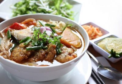 Bun cha ca recipe - Vietnamese fish cake rice noodles soup
