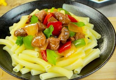 Nui xao bo recipe – Vietnamese stir-fried pasta with beef