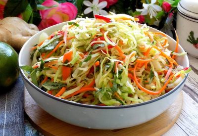 Goi bap cai Recipe -  How to make Vietnamese cabbage salad